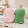 Cute pink cat-shaped throw pillows, green frog-shaped throw pillows, cartoon animal cushions, children's bedroom sofa throw pillow gifts details Picture